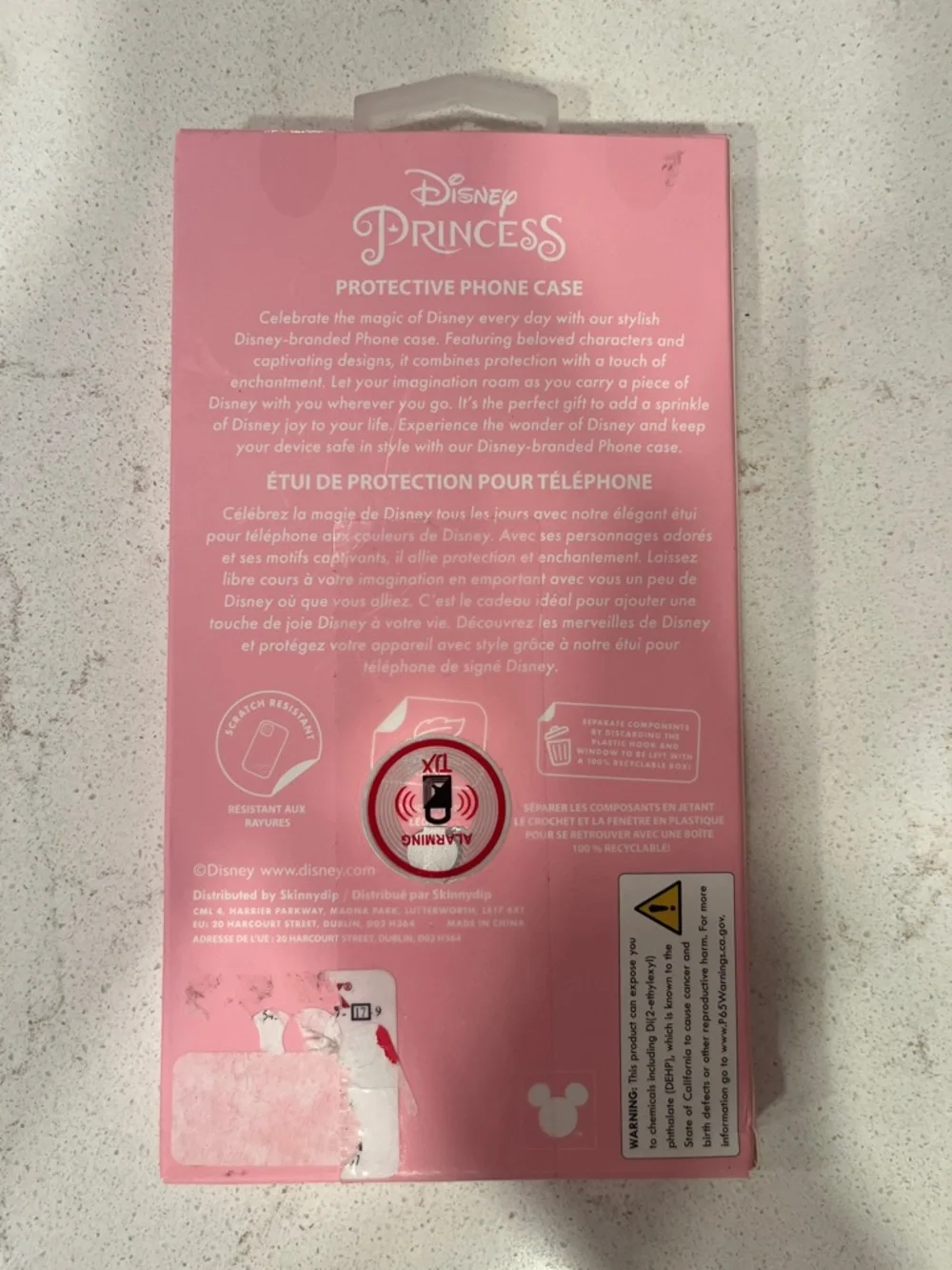 Disney Princess Clear iPhone 16 Case with Multicolor Princess Artwork